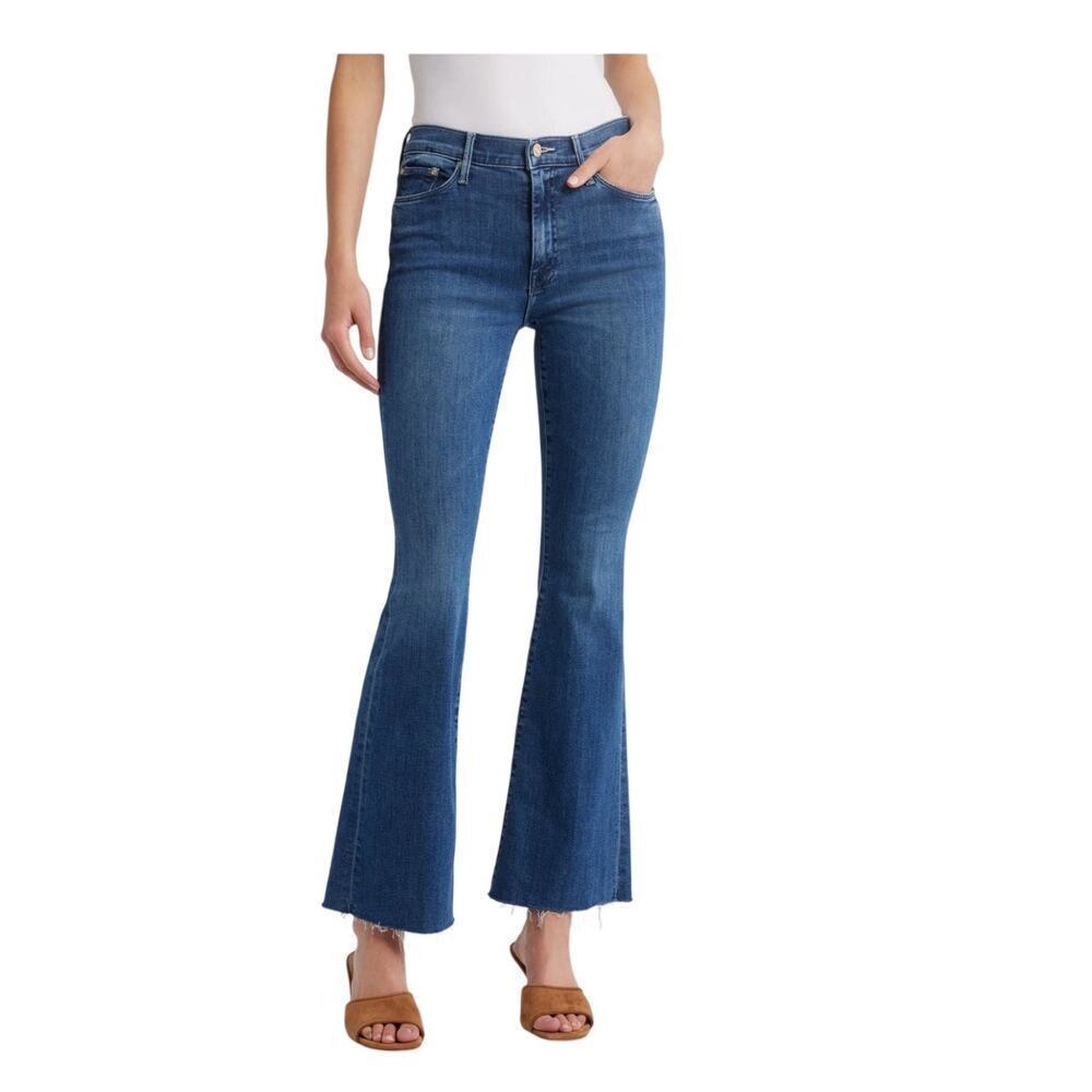 Mother the weekender fray going the extra mile blue size 27